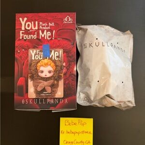 SNEAKY CHESTNUT - Skullpanda You Found Me! Series Plush Doll Pendant